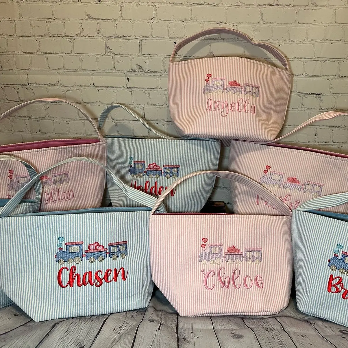 Monogrammed Valentine’s Day Basket, Gift Basket, Organizer