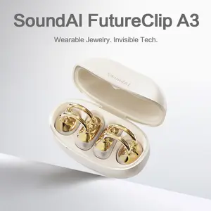 SoundAI FairyClip A3 Fashion Jewelry Design Wireless Earbuds - HIFI Sound Quality, Bluetooth 4.0, 30H Playtime, Leak-Proof Privacy Protection, Perfect Christmas Birthday Gift for Him/Her Festive Gifting