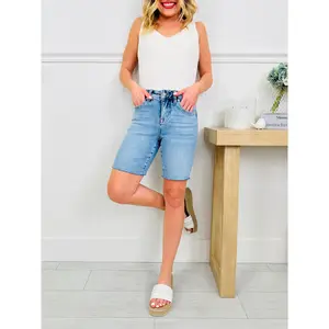 Meet Me In The Middle Tummy Control Mid Thigh Shorts