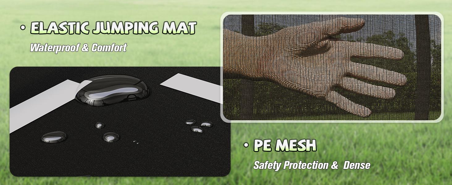 [Spring Sale] AMERLIFE Outdoor Trampoline with Enclosure Net and Ladder, Recreational Trampolines for Kids and Adults, Quick Connect Frame, ASTM Approval-16FT Ships in 2 Boxes/Best Gift Ideas/Christmas Gifts