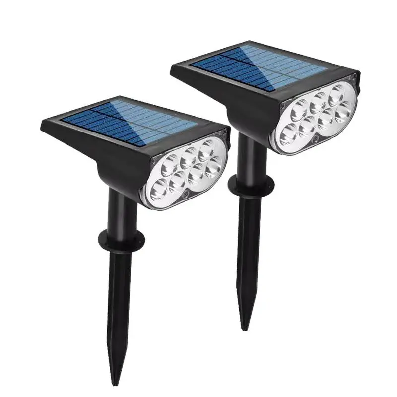 7 LED RGB Solar Outdoor Spotlights, IP65 Waterproof, Outdoor Lighting for Backyards, Patio, Garden Christmas Decoration, Outdoor Lighting Backyards