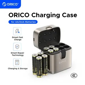 ORICO Rechargeable Battery 1.5V AA/AAA Li-ion Battery2100 mWh Type-C Fast Charging-EV8P