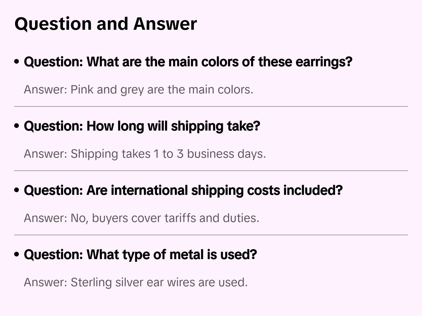 Pink and Grey Earrings - Fuschia and Charcoal Earrings - Silver Earrings - Gray Earrings - Weddings - Bridal - Mothers Day Gift