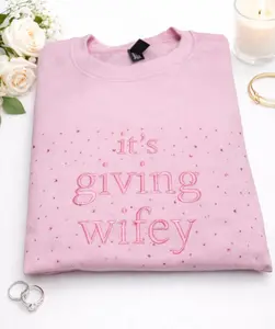 ITS GIVING WIFEY - UNISEX - CREWNECK SWEATSHIRT