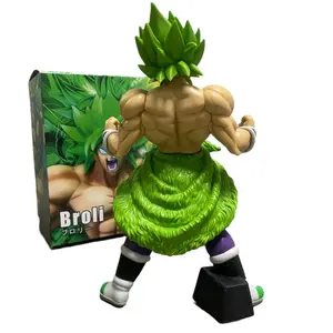 23cm DB Angry Broly Anime Figure, PVC Handmade Collectible Statue Desktop Decor Gift