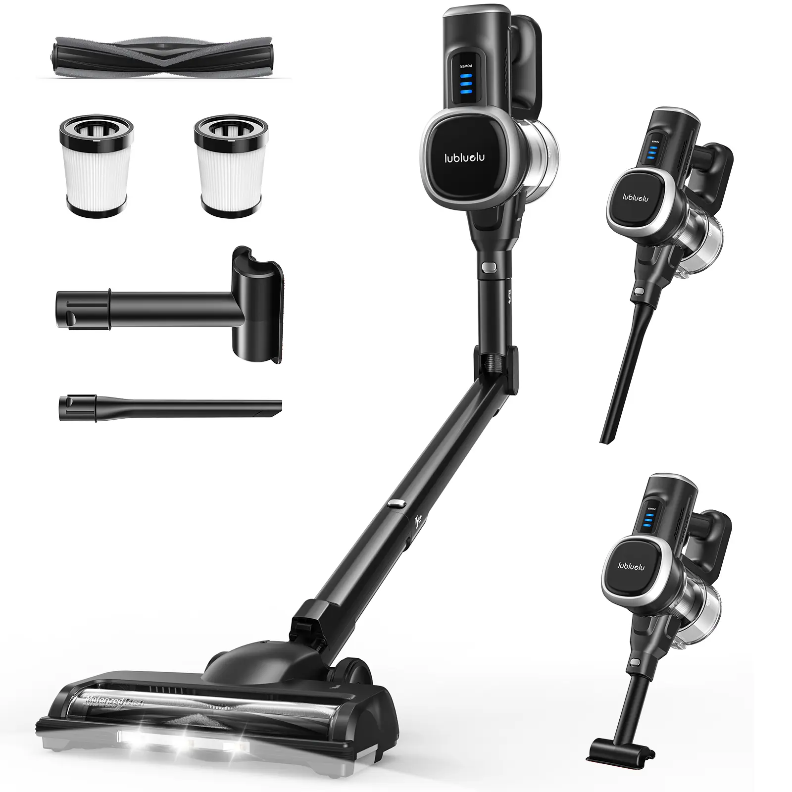 【2026 New Arrival】Lubluelu Cordless Stick Vacuum Cleaner, Anti-Tangle & Foldable Design, Powerful Brushless Motor, Lightweight Stick Vacuum for Pet Hair, Carpet & Hard Floors