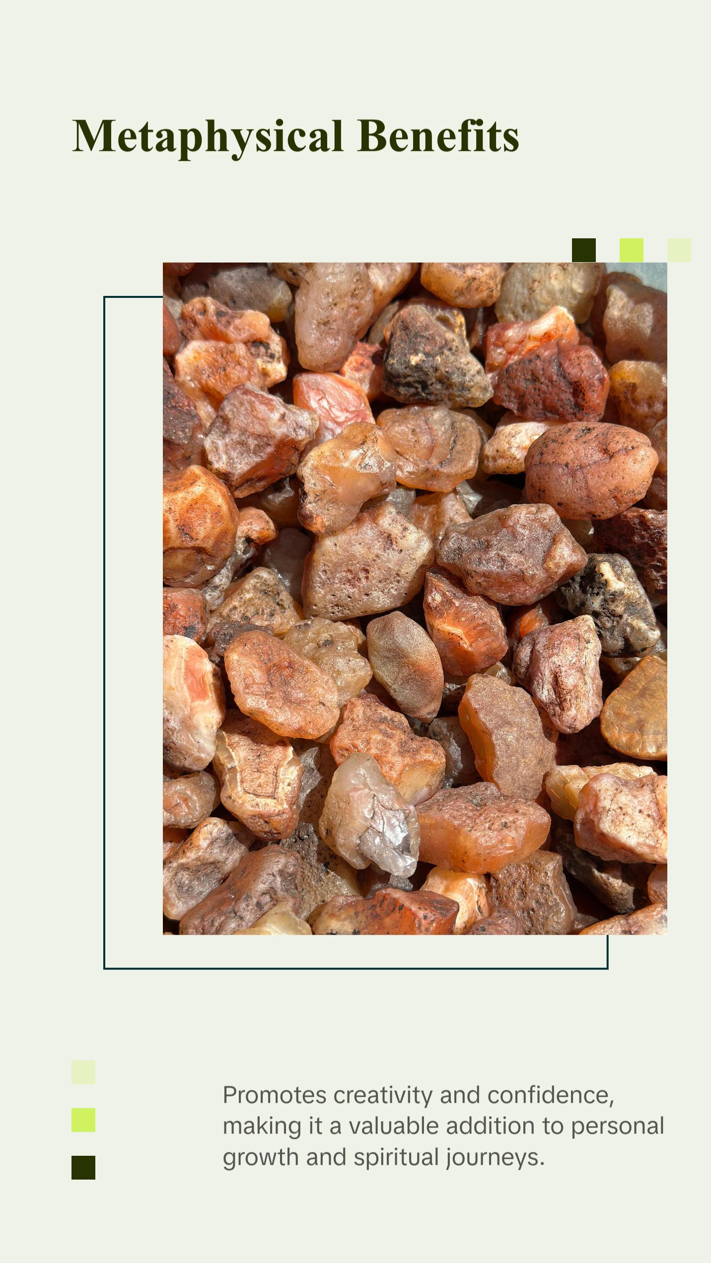 Raw Carnelian Stone - Grade B from Madagascar