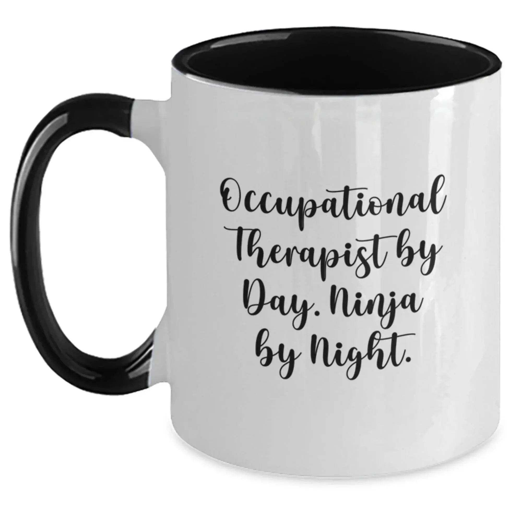 Funny Occupational Therapist Gifts for Occupational Therapist Men, Unique Two Tone Coffee Mug Gifts from Friends, Coworkers, Family for Christmas
