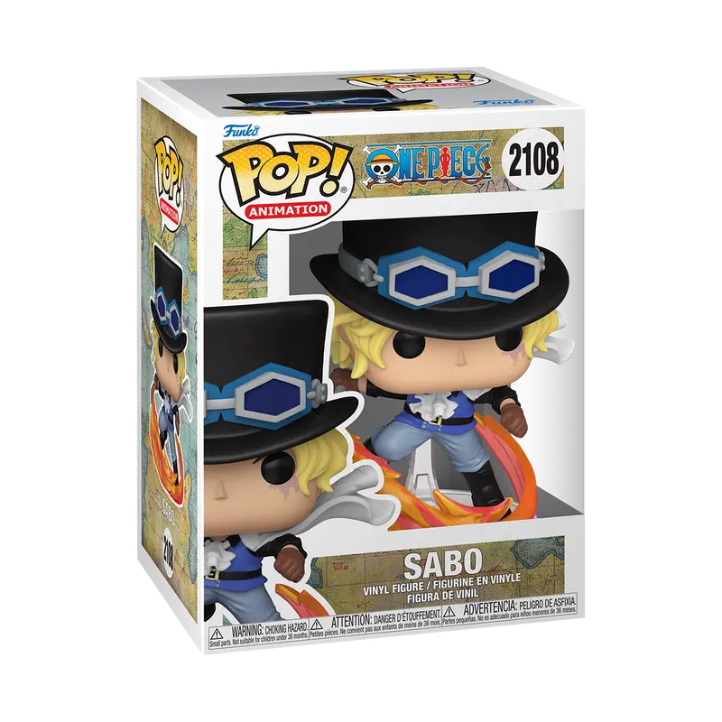 Funko Pop! One Piece - Sabo Attacking with Pipe #2108 Collectible Pop Vinyl Figure