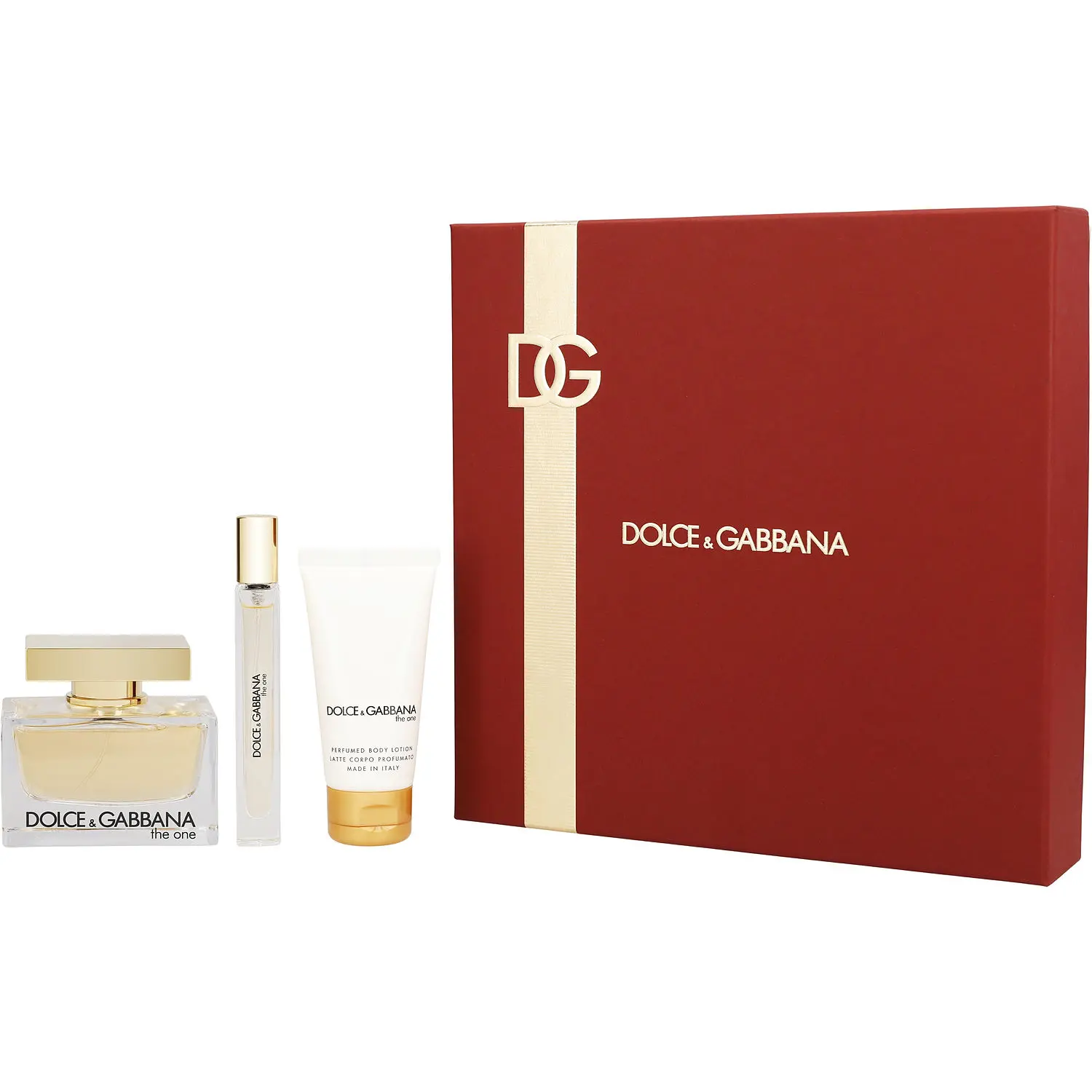 The One Set-Eau De Parfum Spray 2.5 Oz & Body Lotion 1.7 Oz & Eau De Parfum Travel Spray 0.33 Oz For Women