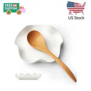 Spoon Rest for Stove Top, 5.3 Inch Ceramic Spoon