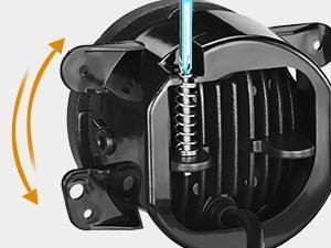 Nilight 4 Inch LED Fog Light Assembly Compatible with 2007 2008 2009 2010 2011 2012 2013 2014 2015 2016 2017 2018 Jeep Wrangler JK TJ LJ with DRL Driving Off Road Clear