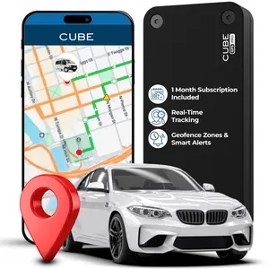 Cube Magnetic Pro GPS Tracker for Vehicles / Car, 1 Year Battery, Real Time Location, Geo Fence, Route History and Speed Monitor