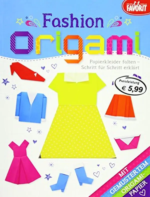 Used Good Art Tutorial Book: Fashion Origami - Step-by-Step Guide to Folding Paper Dresses, Unknown Author (Softcover)