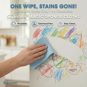 Superaser 10Pcs/20pcs Magic Eraser Sponge Multi Surface Reusable Cleaning Sponges Shoe Wall Magic Eraser Sponge Multi Purpose Stain Cleaning Sponge，boyfriend birthday gift，chartreuse color sponge，kula cloth