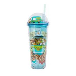 Scooby-Doo Mystery Machine Gang 24-Ounce Carnival Cup With Lid and Straw