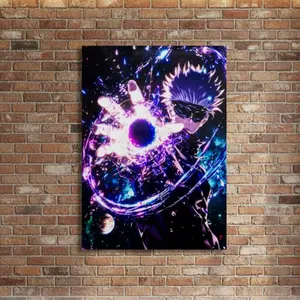 Zenitsu Agatsuma Metal Poster, Demon Slayer Thunder Breathing Anime Print( Unframed - Print Only )