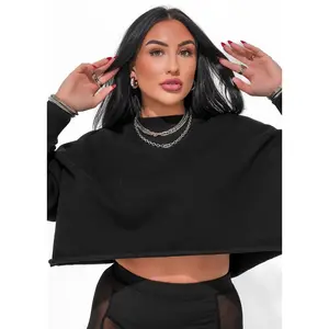 CROPPED OVERSIZED SWEATSHIRT