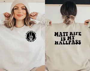 Matt Rife Comedy Crewneck: 'Hall Pass' Graphic Sweater