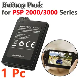 1 Pc Replacement Battery for PSP 2000/3000, 3.7V Li-ion Battery Pack, Rechargeable Battery for PSP Game Console, Portable Battery for PSP 2000, PSP 3000, PSP-S110 Battery Back