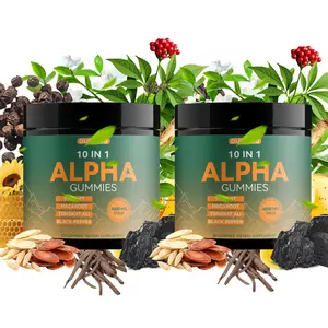 Limited Edition Holiday Alpha 10-in-1 Shilajit Gummies | BFCM Special Deal | Zero Sugar Vegan Formula with Ashwagandha, Tongkat Ali & Maca | Supports Energy, Stamina & Focus