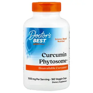 Doctor's Best Curcumin Phytosome™, 180 Veggie Caps (500 mg per Capsule)