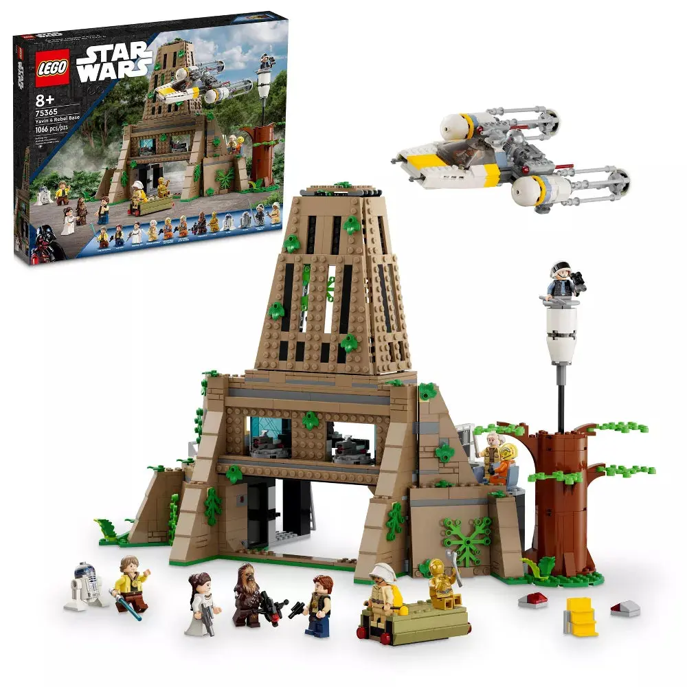 LEGO Star Wars A New Hope Yavin 4 Rebel Base Building Set (75365) - DIY Building Model, Collectible Construction Kit, Building Block Kit, Gift Ideas for Kids