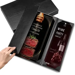 Yescom 8.5x14 PU Leather Menu Covers Set(5)