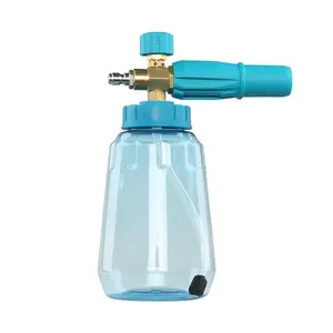 Foam Cannon - 1.1mm Orifice for Thick Foam - Adjustable Spray Nozzle -High-Quality Brass & Stainless Steel - Translucent Bottle -cars accessories,orifice nozzle