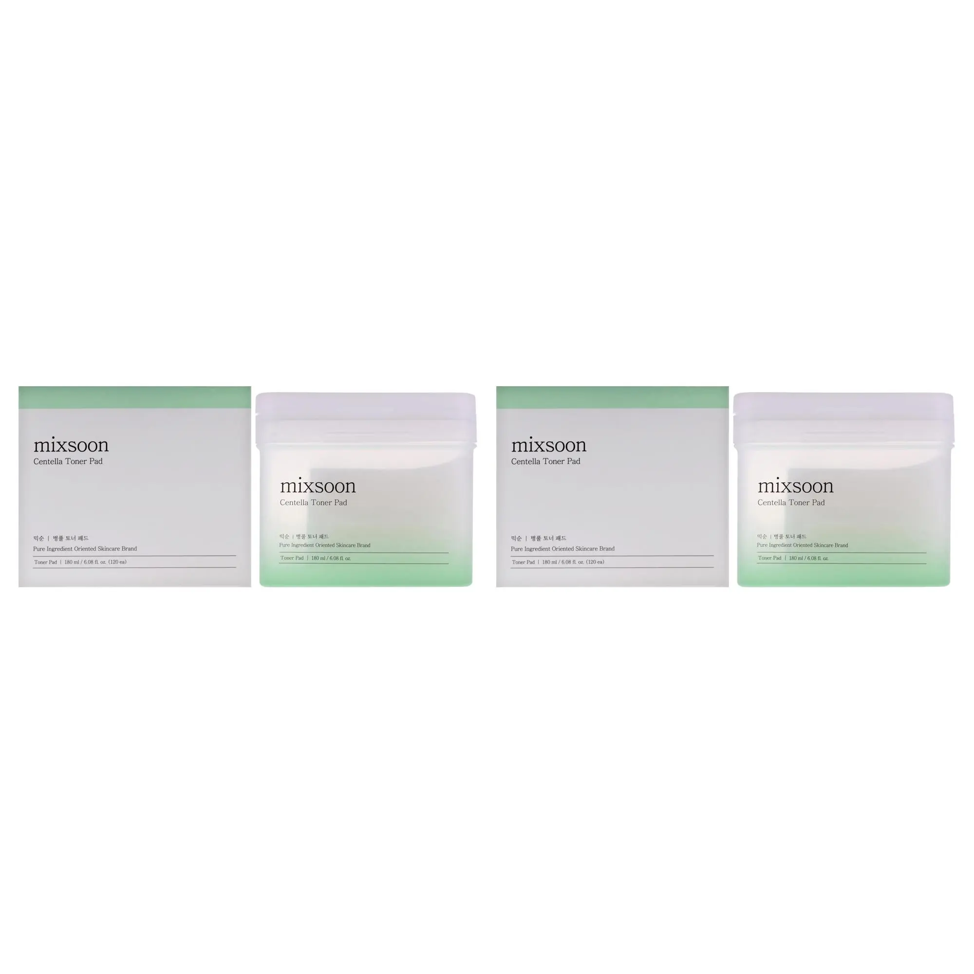 Mixsoon Centella Daily Toner Pads - Unisex, Pack of 2, 120 Total Pads