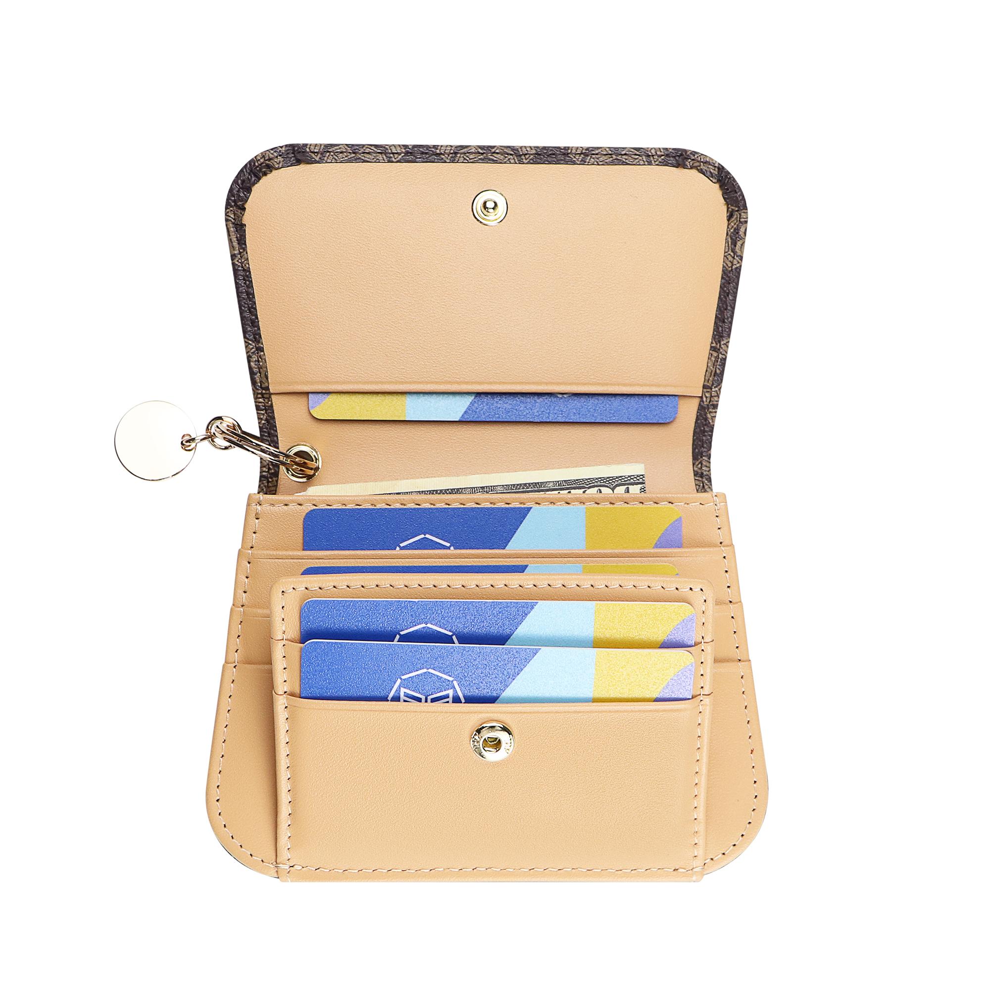 Royal Bagger RFID Short Wallets for Women Genuine Cow Leather Fashion Card Holder with Key Ring Holders Clutch Slim Coin Purse 2443 SpringStatements