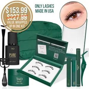 TAD DIY Lash Legacy Kit | DIY Lash Extension Kit - 3 Pairs of Lash Clusters | Made in USA False Eyelashes