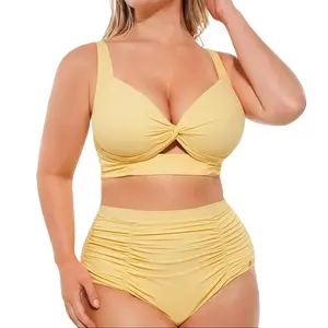 Shapellx SculptWave HighWaistSwimwear Sculpting Two-Piece Bikinis Set with Bust-Defining Crisscross Top & High-Waisted Brief for Flattering Silhouette Swim Bodysuit Set Swim Shapewear