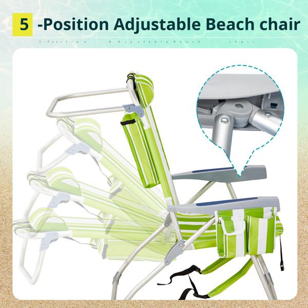 Oversized Tall Folding Beach Chair Lightweight 63*70*99cm Portable Sand For Adults Heavy Duty 300 Lbs With Cup Holders Foldable High Camping Lawn Chairs Camp Outdoor Picnic Sports Loveseat Carrying Bag Table Holder Patio Fashion Fabric Oxford Fabric