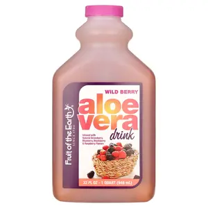 Fruit Of The Earth Aloe Vera Drink, Wild Berry, 32 Fl Oz, 1 Count