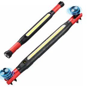 Rechargeable LED Work Light Strip with Magnetic Base, High Lumen, Magnetic Base 360° Rotatable Flashlight, Cordless LED Work Light Bar with Hook and Clip, Portable Flashlight