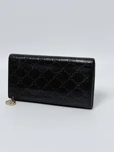 Pre-owned GUCCI GG Leather Long Wallet Gucci Guccissima JD099GG