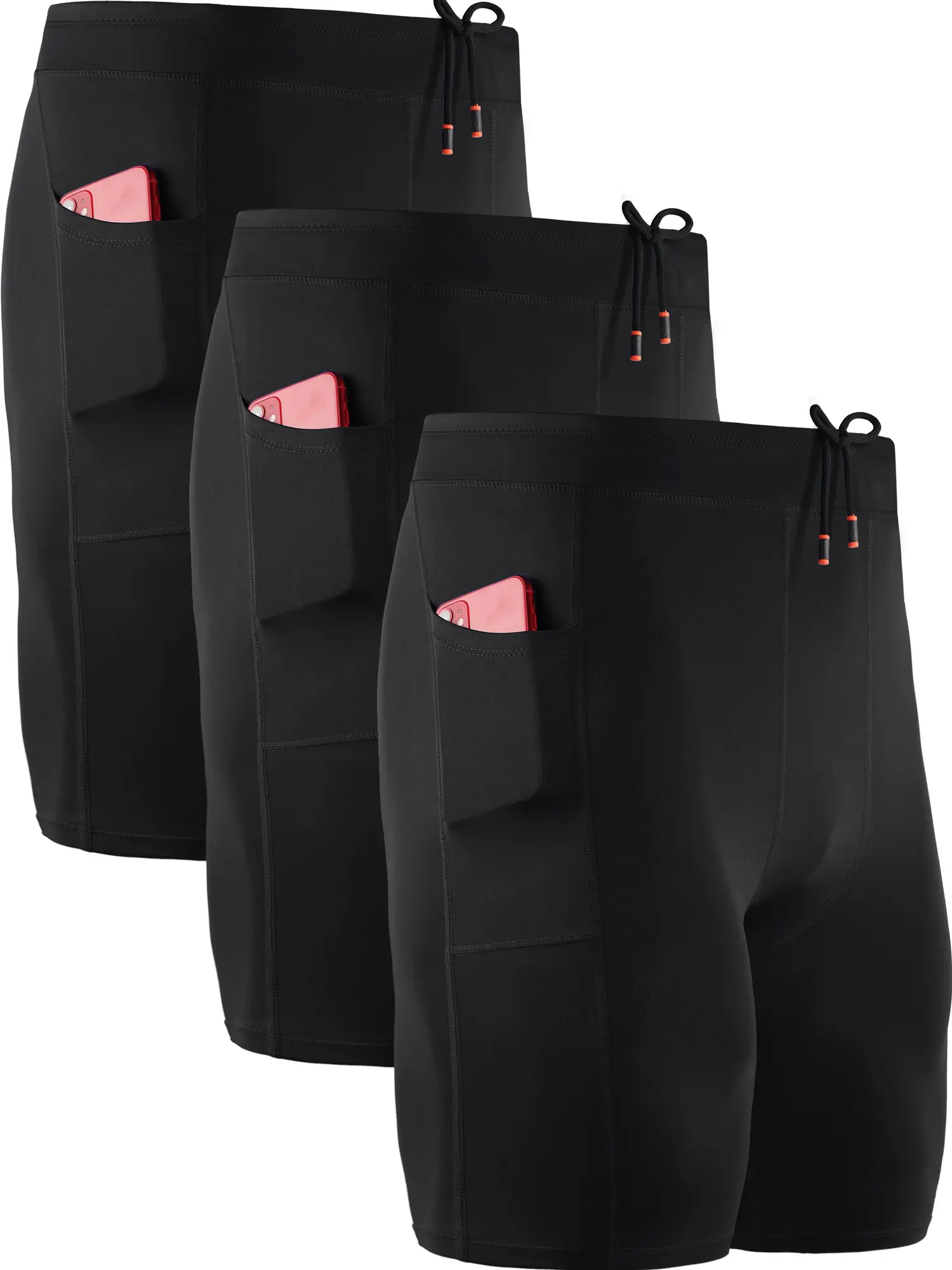 NELEUS Men's 3 Pack Running Compression Shorts With Pockets, HYROX, travel essentials, camping essentials tiktokshopbacktoschool,back to school,back to school haul