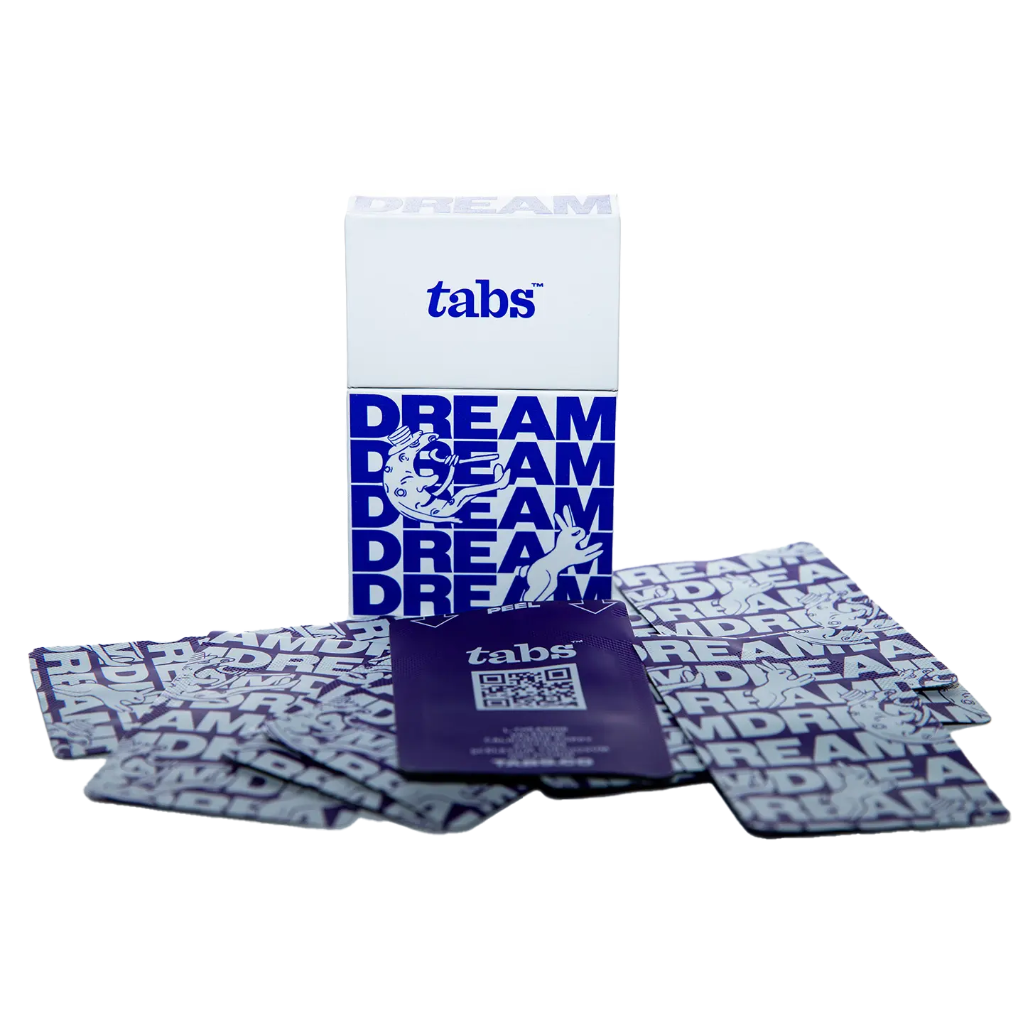 Tabs Dream Tongue Tabs - Sleep Sublingual Tabs with Melatonin 0.3mg, L-Theanine, Valerian & Saffron | Caramel & Banana Cream | Fast-Dissolve, No Water Needed | 15 Count