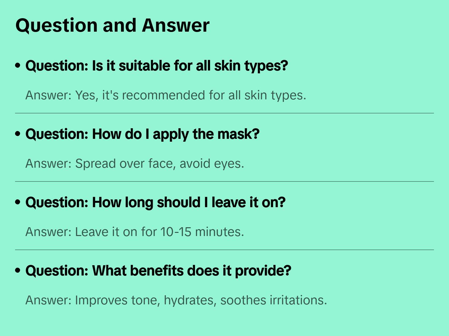 Perfecting Seaweed Mask