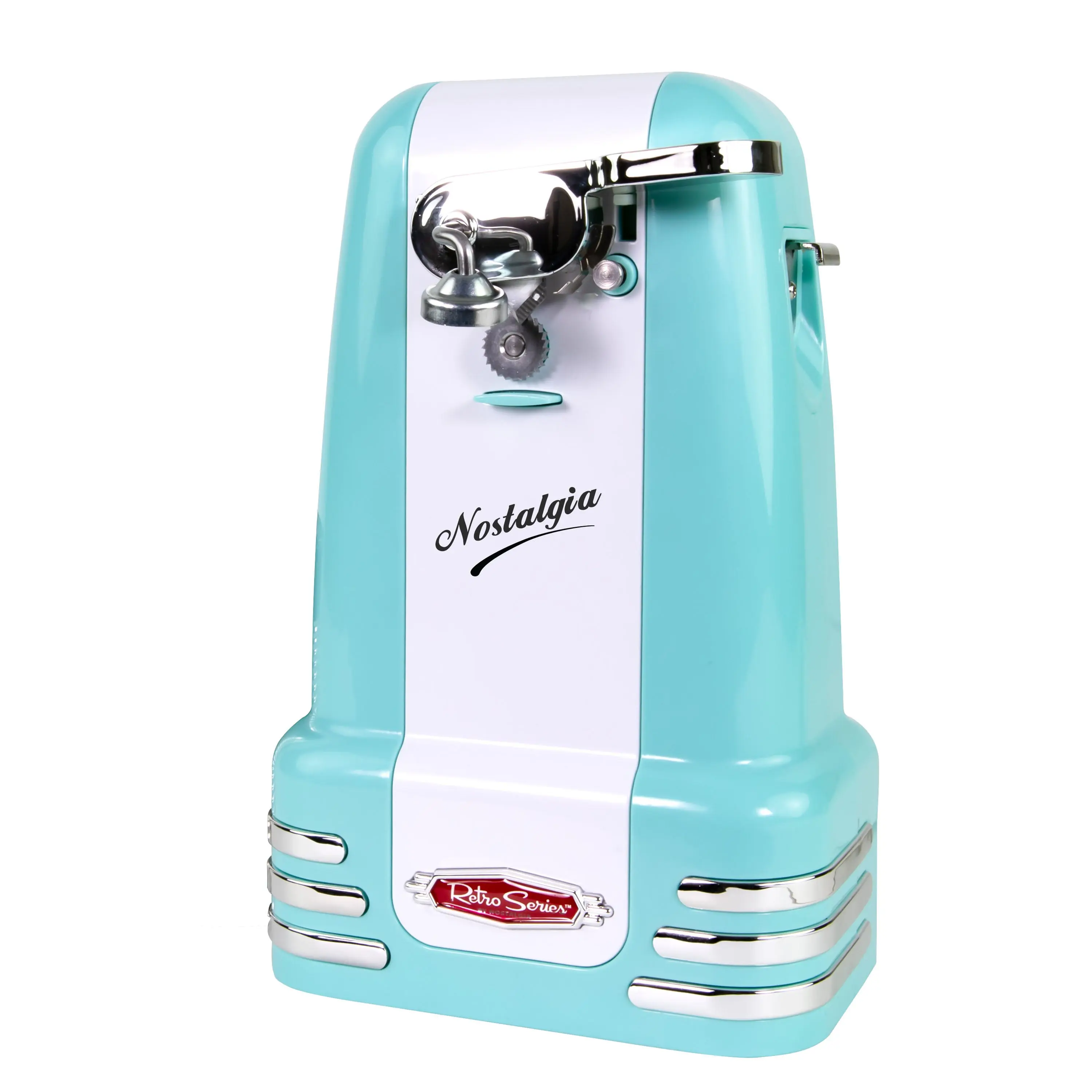 Nostalgia Retro Style Rectangular Single Unit Kitchen Utensil - Multi-Functional Tool with Magnetic Lid Lift for Soda, Bottle and Can Opening, Soda Can Opener, Bottle Opener