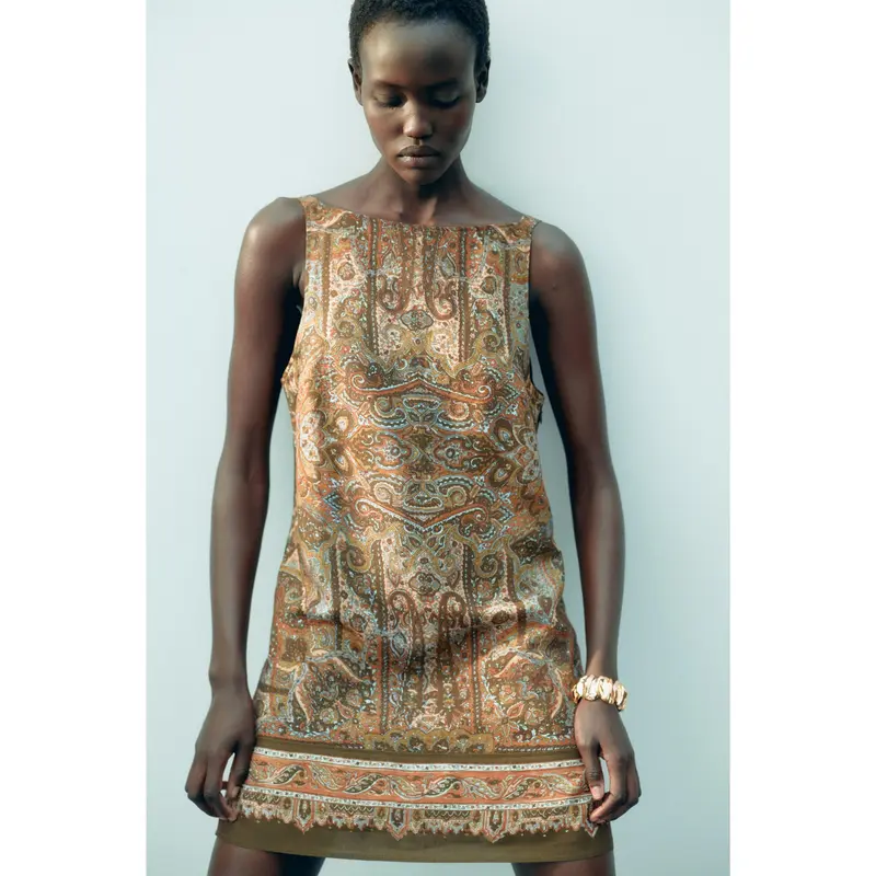 Linen Dress Leopard Print Dress H And M Linen Casual Dresses For Women  Nordstrom
