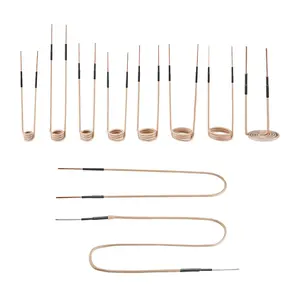 【Spotlight Day】VEVOR 10Pcs Magnetic Induction Heater Coil, Inductor Heat Accessories, Mini Heater Coil Kit with Flexibility and Long Lifespan, for Removing Rusty Bolts and Nuts, 8 Coils + 1 U-Shaped + 1 Free Forming