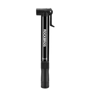 ROCKBROS Mini Bike Pump Presta Schrader 80PSI Portable Bicycle Tire Pump with Multitool Bike Tool Kit Aluminum Alloy Frame Pump for Road & MTB Bike