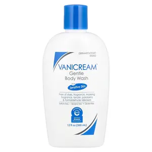 Vanicream Gentle Body Wash For Sensitive Skin, Fragrance Free, 12 fl oz (355 ml)