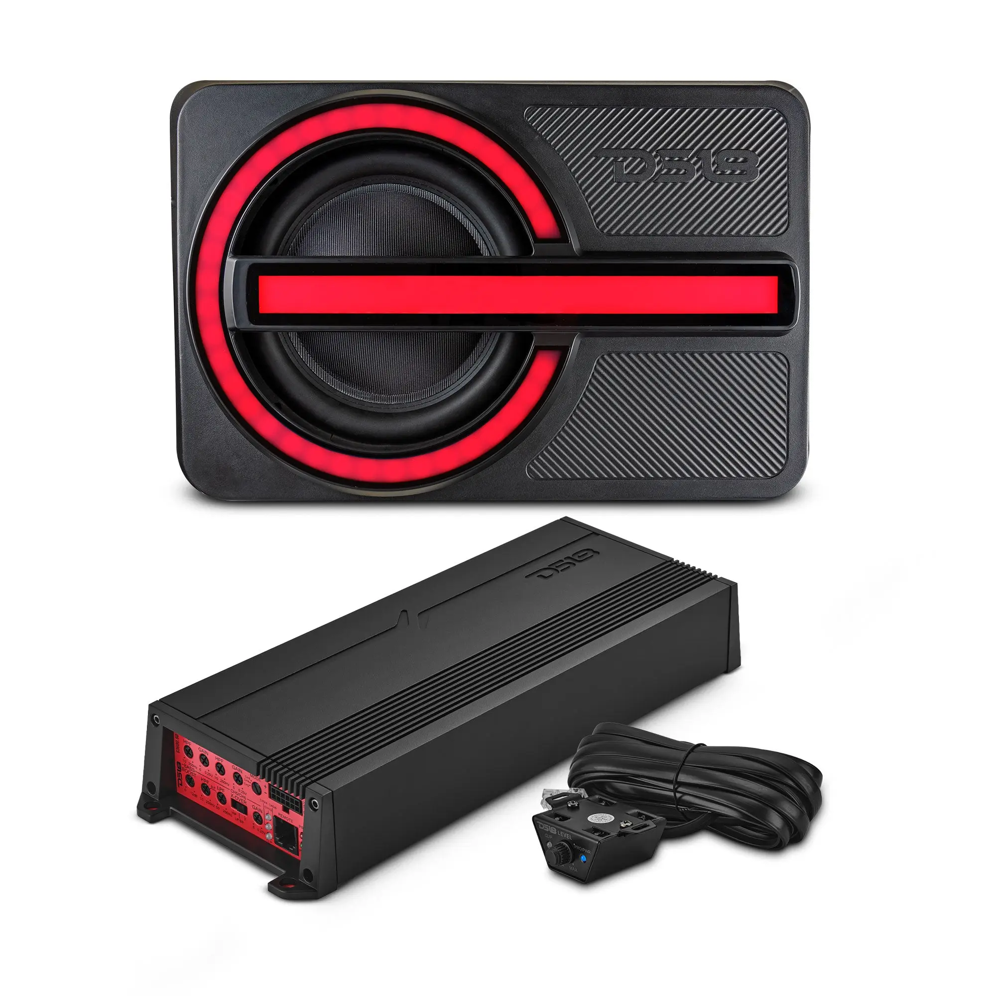 DS18 6th Gen Bronco Tailgate Sound Enclosure Kit - DS18 Model 12" Speaker, RGB LED Lights, Monoblock Amplifier, Plug-and-Play Car Audio System, Subwoofer Boost