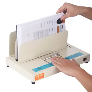 Father's Day Gift VEVOR Thermal Binding Machine, 500 Sheets Capacity Book Binding Machine, Thermal Book Binder 50mm Binding Thickness A3(Short Edge)/A4/A5 Document, with Infrared Optical Detection