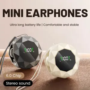 MSHUKCOE 2026Mini Wireless Earbuds - Bluetooth 6.0 Sleep Earphones for Side Sleepers with Noise Reduction, Comfortable In-Ear Headset for Long Wear, Work, and Deep Sleep