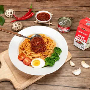 Good Luck Hot Sauce Mushroom & soybean 6pk Plant-Based Chili Sauce Dip Low Calories Low Fat Low Sodium Vegan