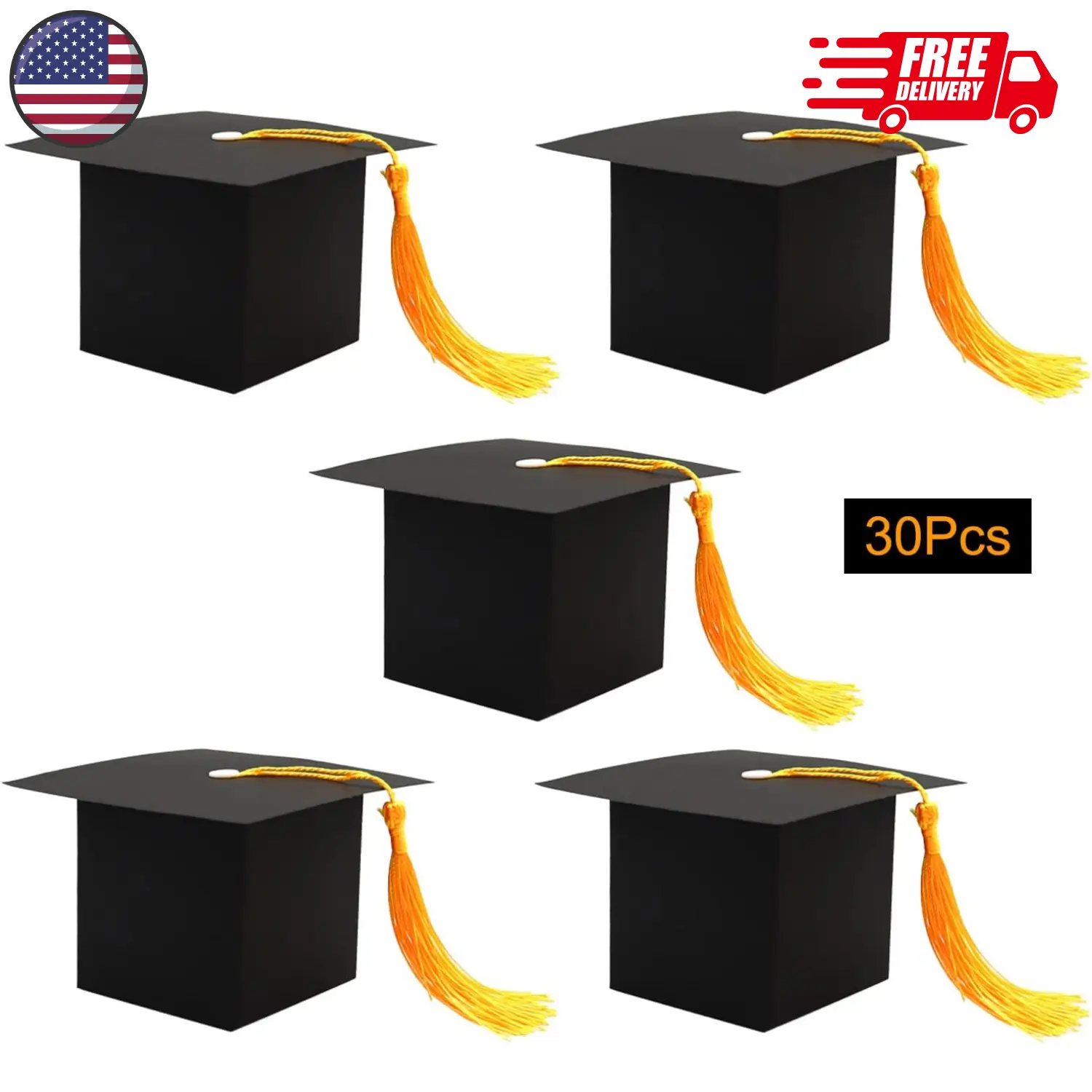 30Pcs Graduation Cap Candy Box Graduation Party